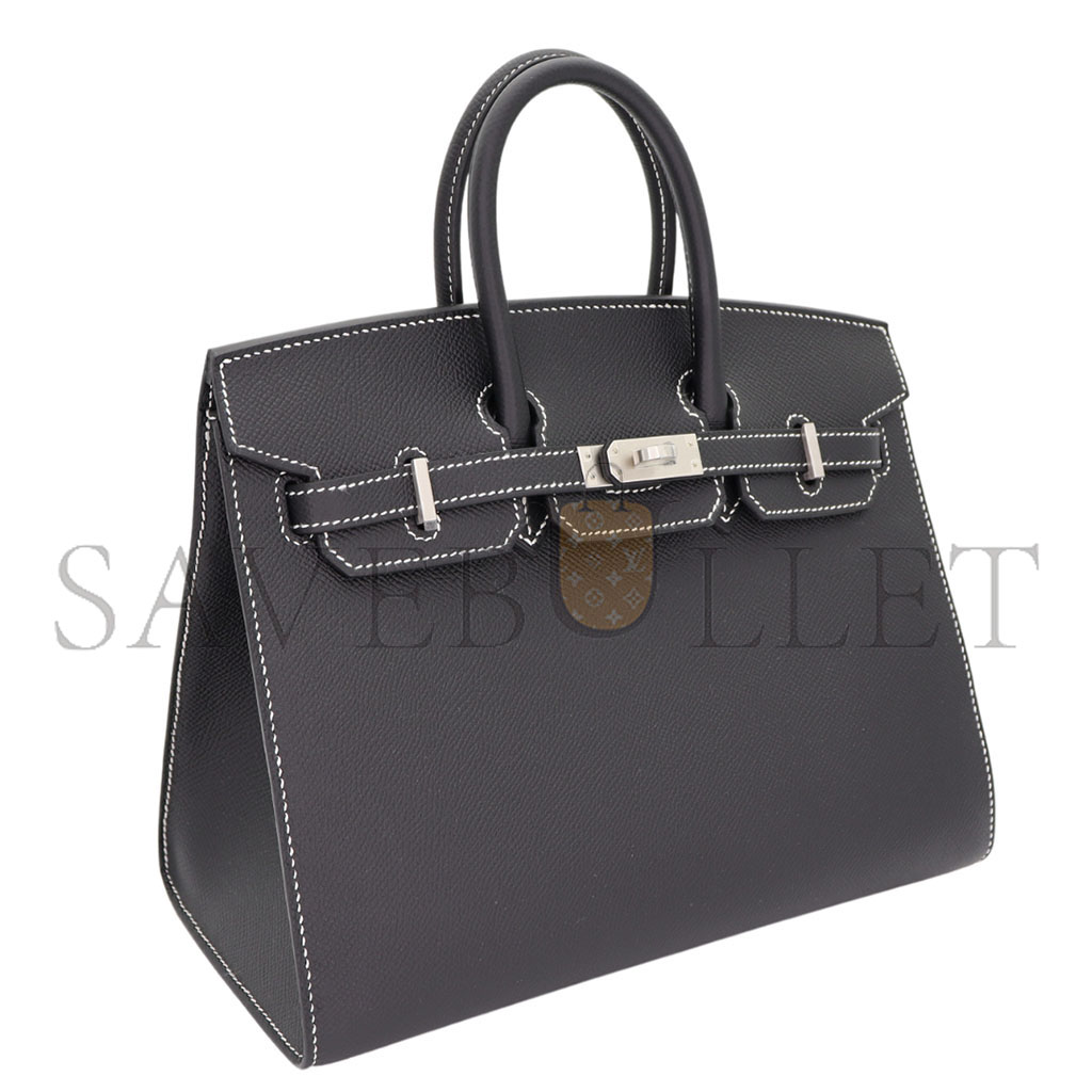 HERMES BIRKIN 30 EPSOM LEATHER BLACK GOLD BUCKLE HIGH END CUSTOM BAG H028369CK89 (30*23*15cm)